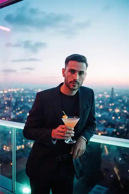 Ensaio IA - Foto de Perfil ao Ar Livre